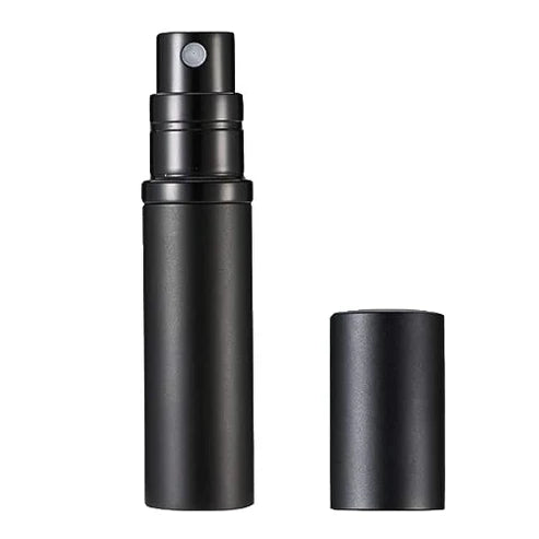 Perfumero Recargable Atomizador Portátil Negro Metalizado Mate