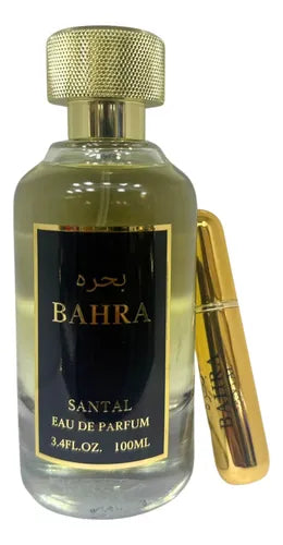 bahra santal perfume masculino eau de parfum 100ml aroma amaderado especiado elegante y duradero