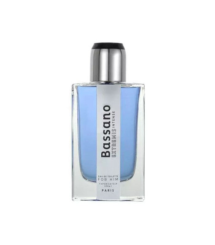Caja original del perfume Bassano Extremis Intense