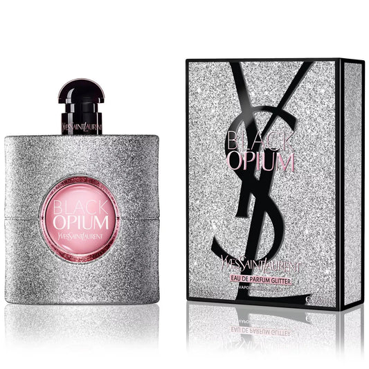 Perfume Black Opium Glitter YSL 90ml vista frontal