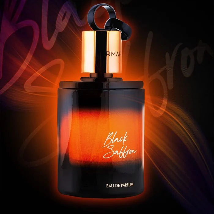 Fragancia masculina Armaf Black Saffron Eau De Parfum 100ml con notas especiadas y amaderadas perfecta para quienes buscan un aroma intenso y duradero