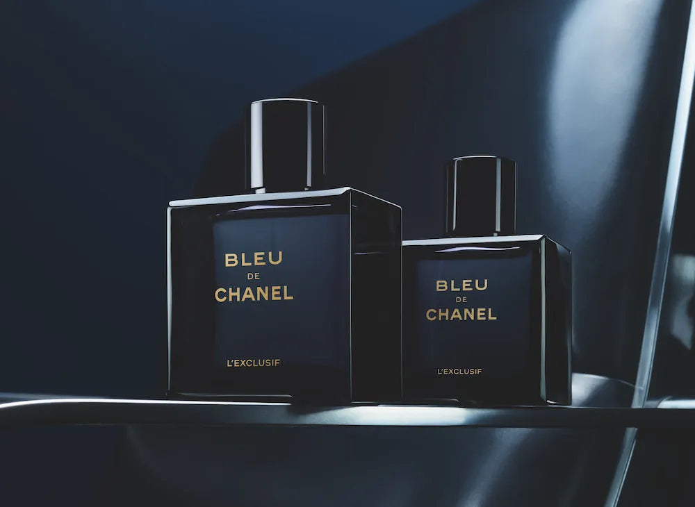 Perfume para hombre Bleu De Chanel L Exclusif 100ml Parfum fragancia amaderada aromatica contemporanea que transmite caracter y frescura