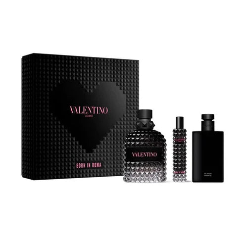 Estuche Born In Roma Valentino Set Hombre Eau De Toilette 100ml