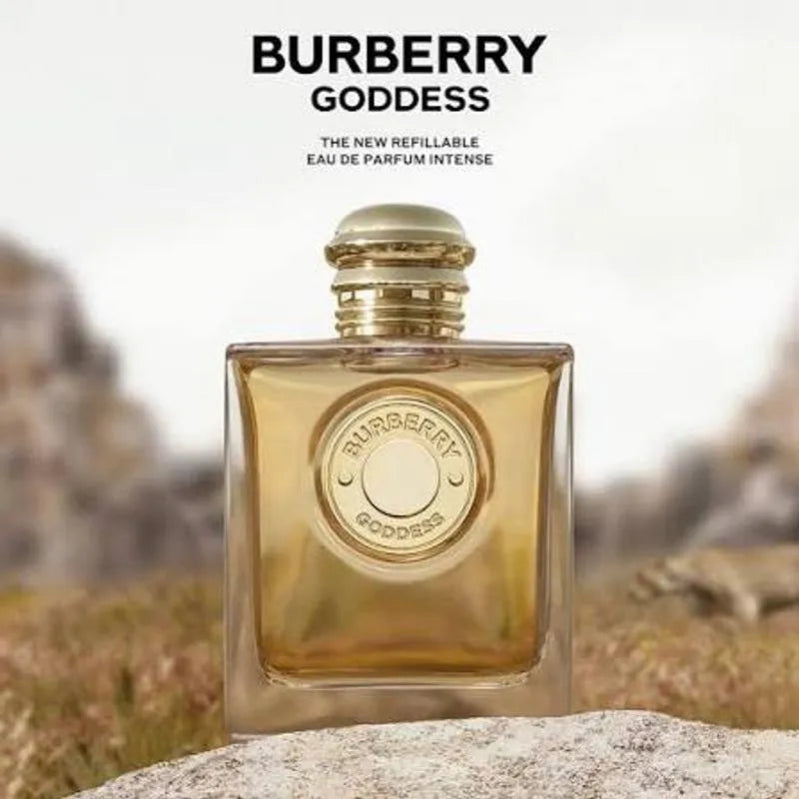Vista lateral del perfume Burberry Goddess Intense Mujer Eau De Parfum 100ml