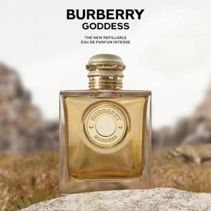 Vista lateral del perfume Burberry Goddess Intense Mujer Eau De Parfum 100ml
