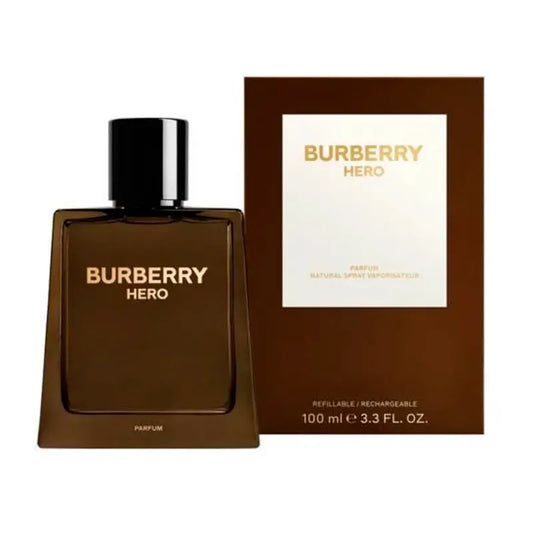 frasco del perfume burberry hero parfum para hombre con presentación de cien mililitros