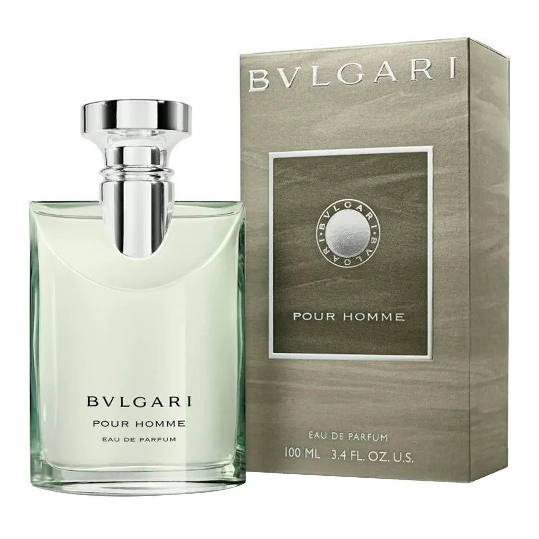 imagen del perfume bvlgari pour homme eau de parfum mostrando su frasco elegante y diseño minimalista