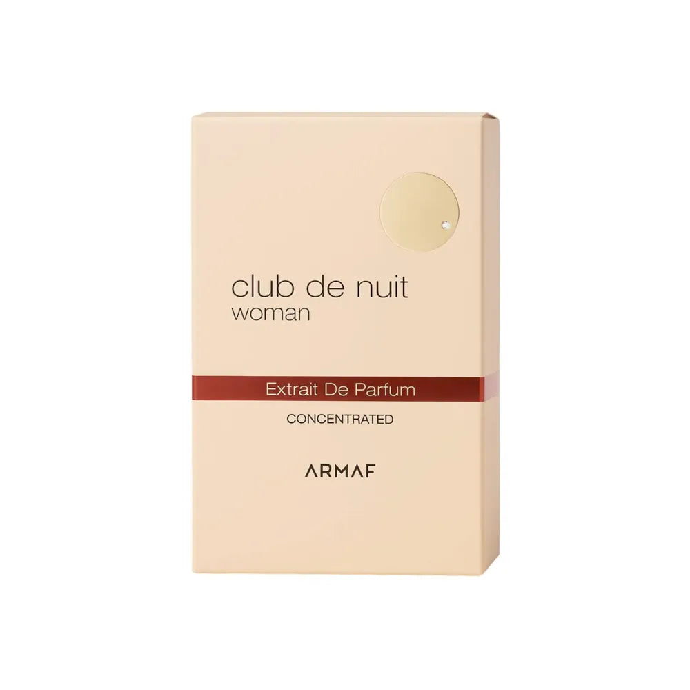 Detalle del frasco de Club de Nuit Woman concentrated de Armaf, perfume floral frutal para mujer