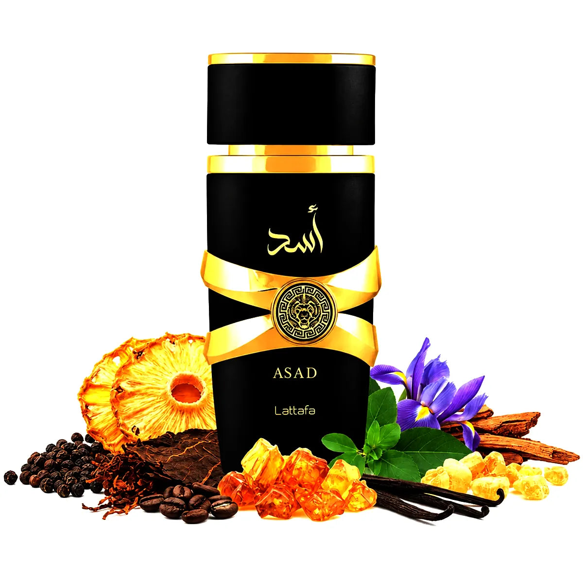 caja Lattafa Asad Eau de Parfum 100ml para hombre