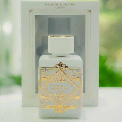 caja Lattafa Honor & Glory Badee Al Oud 100ml perfume unisex