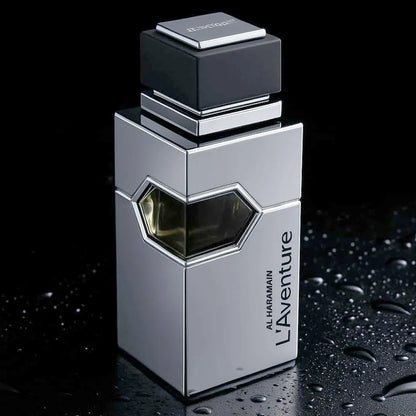 Caja de presentación oficial del perfume para hombre Al Haramain L'Aventure 200ml