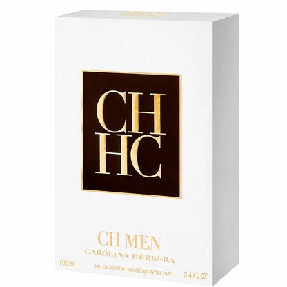 Caja de presentación oficial del perfume masculino Carolina Herrera CH Men 100ml