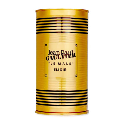 Publicidad del perfume ambarado y dulce para hombre Jean Paul Gaultier Le Male Elixir Parfum