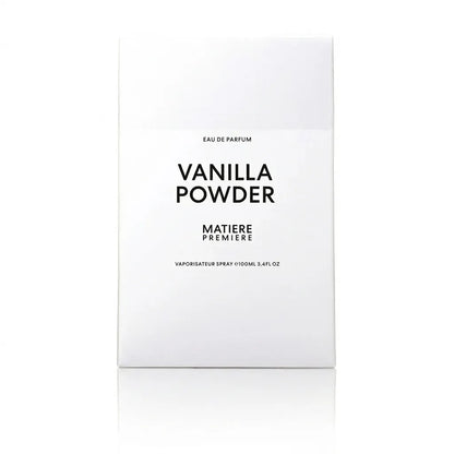 Caja de presentación oficial del perfume Matiere Premiere Vanilla Powder Eau de Parfum