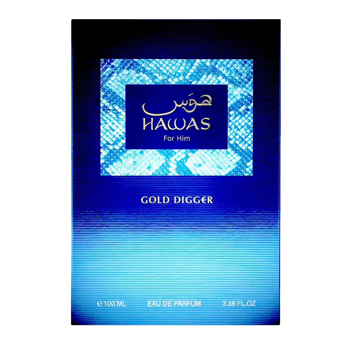 Caja original de Rasasi Hawas Gold Digger EDP 100 ml para hombre