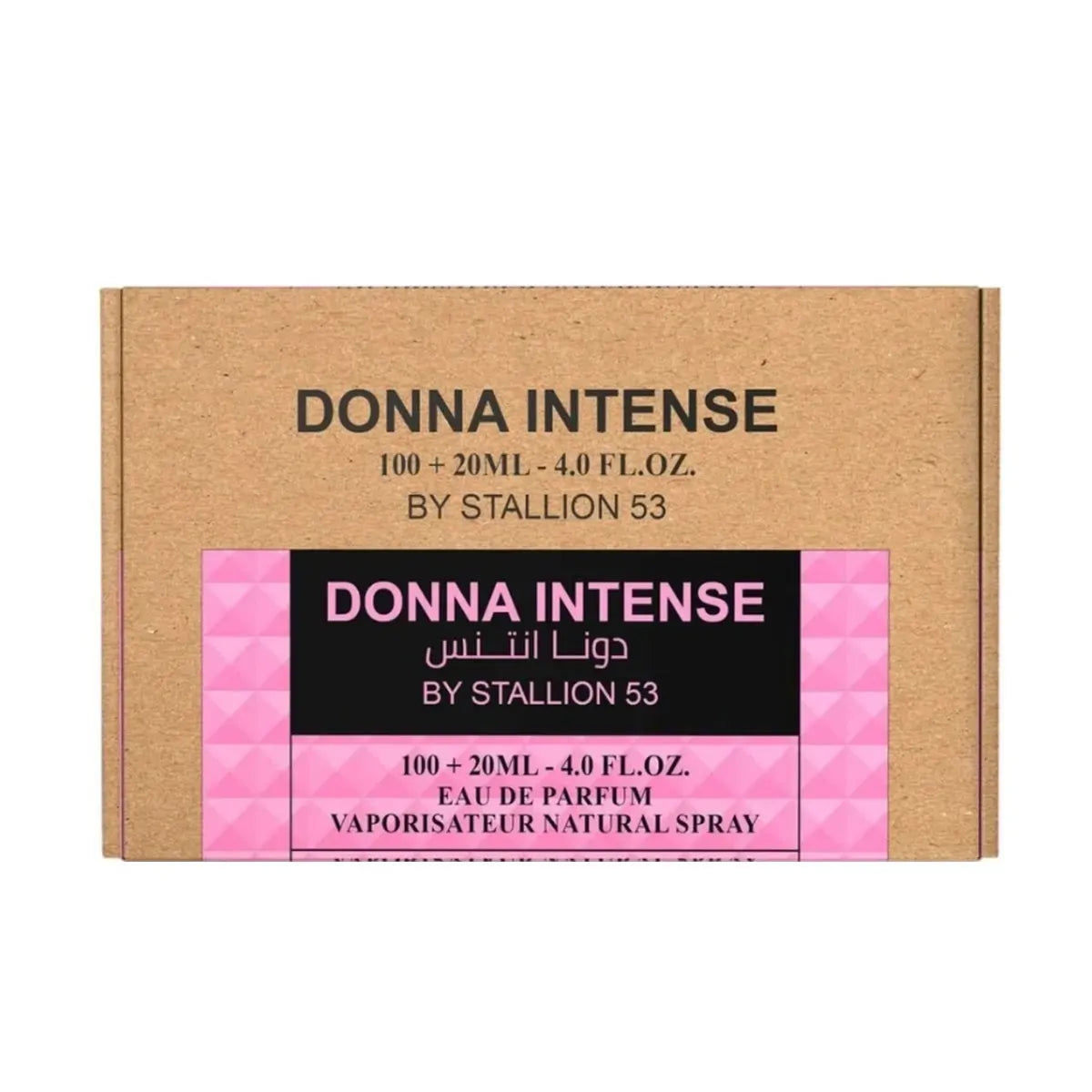 Caja de presentación del set Donna Intense Stallion 53 EDP 100ml más 20ml