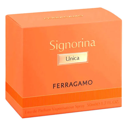 Frasco del perfume Signorina Unica Ferragamo Eau de Parfum para mujer diseño elegante