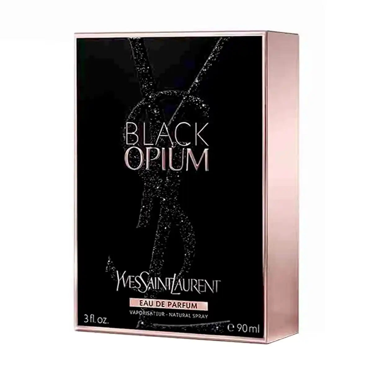 Caja de Black Opium Yves Saint Laurent Eau de Parfum 90 ml para mujer.