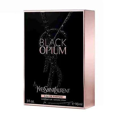 Caja de Black Opium Yves Saint Laurent Eau de Parfum 90 ml para mujer.