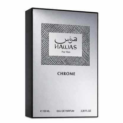 caja_Hawas Chrome con notas de mango maracuyá y vainilla