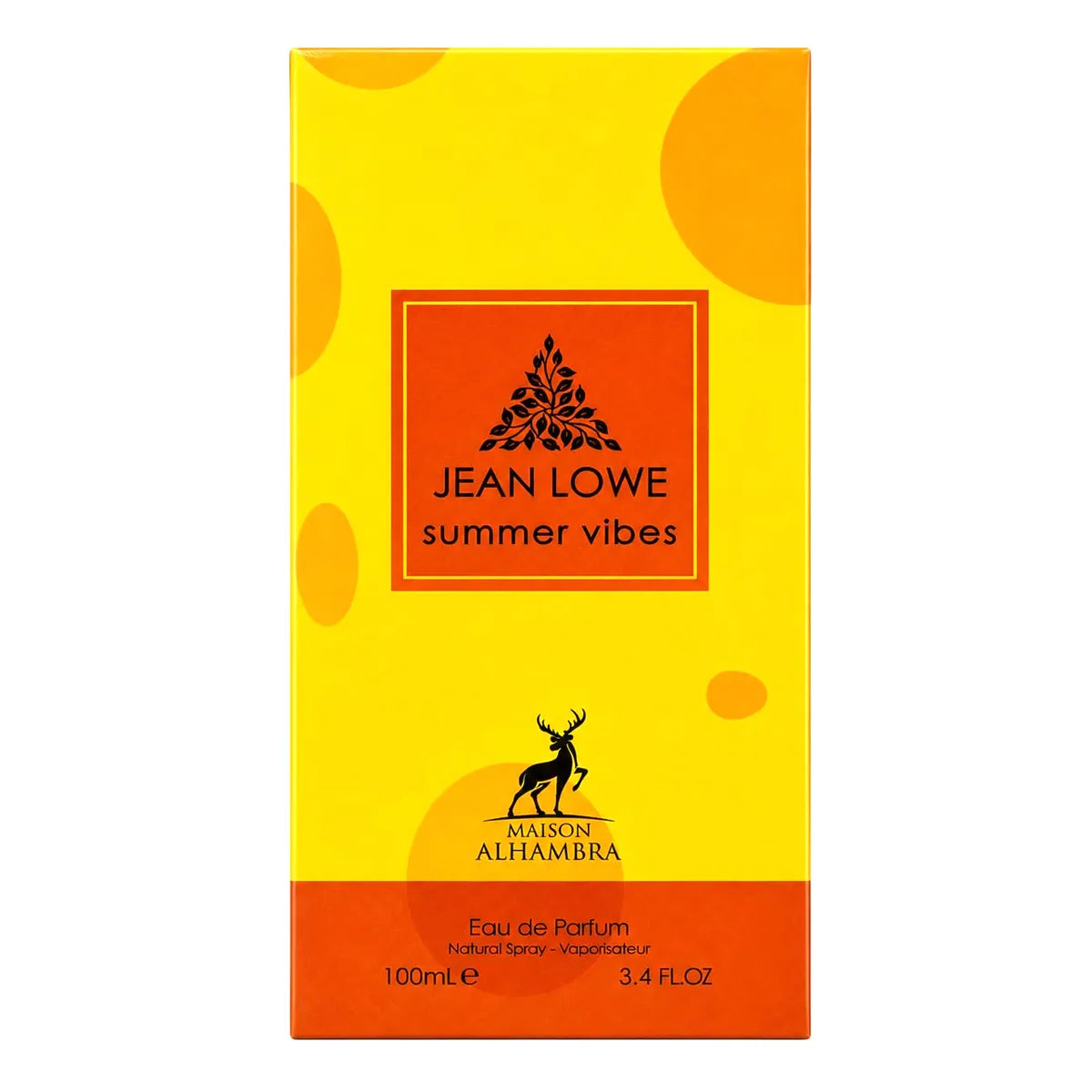 Caja original del perfume Jean Lowe Summer Vibes Maison Alhambra 100ml EDP