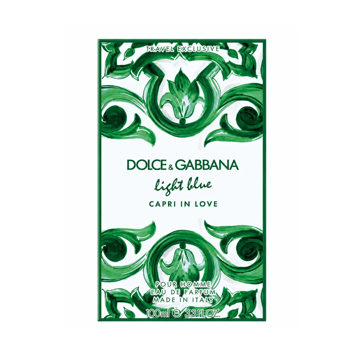Caja Light Blue Capri In Love Pour Homme Travel Retail Exclusive Dolce&Gabbana 100ml