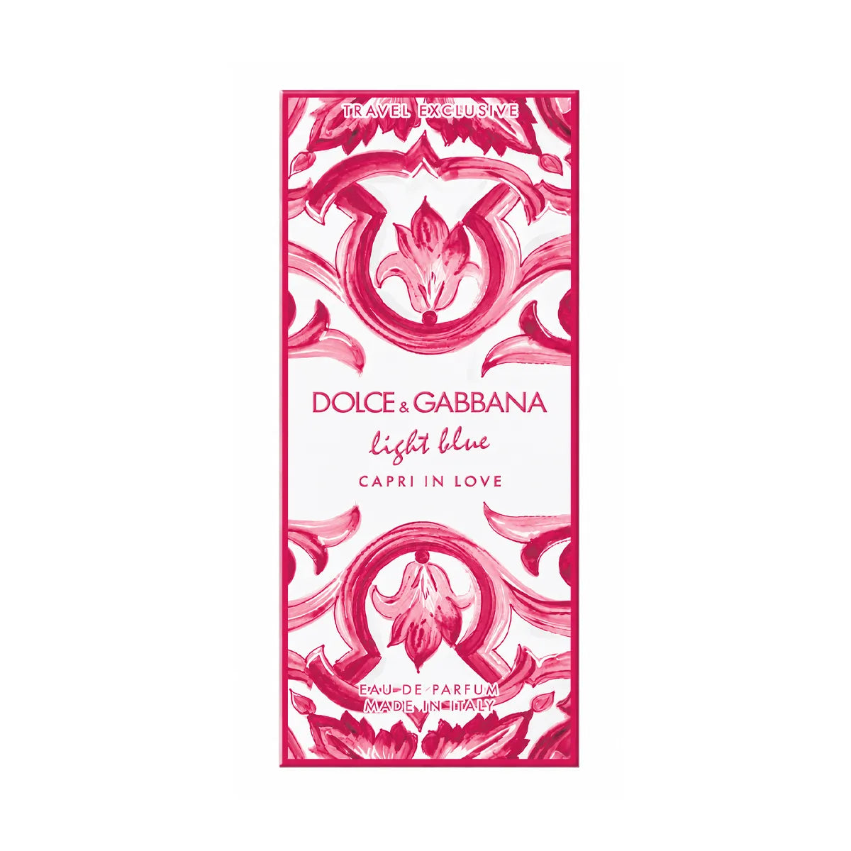Caja original del perfume Dolce&Gabbana Light Blue Capri In Love Travel Retail Exclusive 100ml EDP de dama