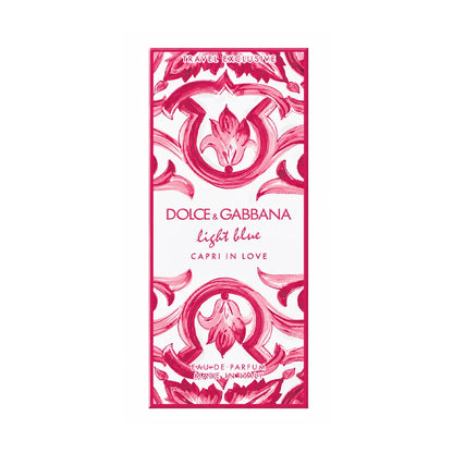Caja original del perfume Dolce&Gabbana Light Blue Capri In Love Travel Retail Exclusive 100ml EDP de dama