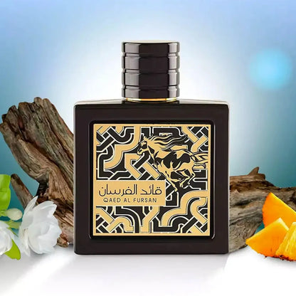 Caja original del perfume Qaed Al Fursan Lattafa 100ml EDP