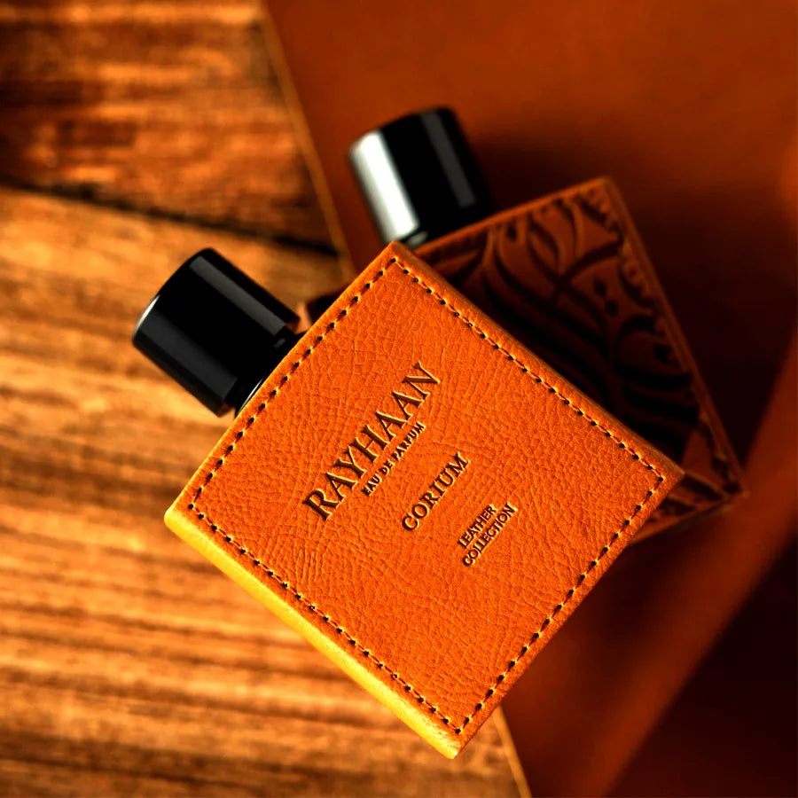 Caja original del perfume Rayhaan Corium 100ml