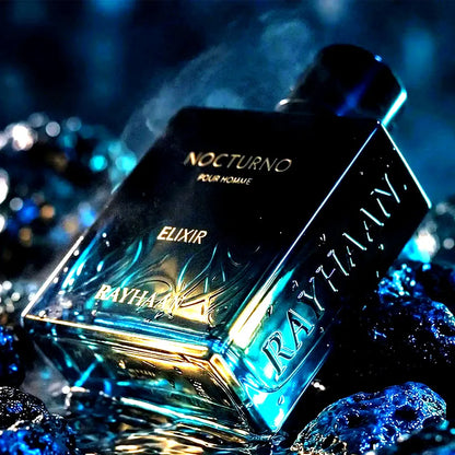 Caja original del perfume Rayhaan Nocturno Elixir 100ml EDP
