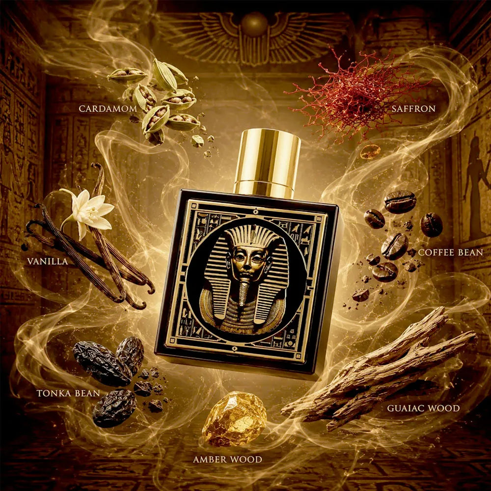 Caja original del perfume Rayhaan Pharaoh 100ml EDP