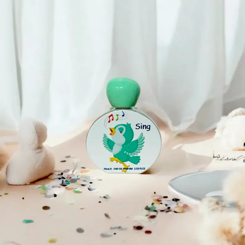 Vista frontal del perfume Sing Lattafa Pride 75ml para niños