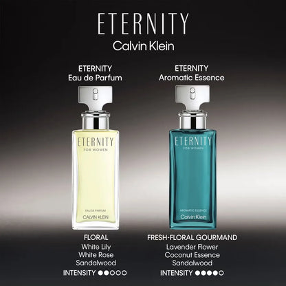 imagen del perfume eternity aromatic essence calvin klein para mujer destacando su estilo refinado y contemporáneo