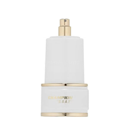 Detalle del frasco Champion Goat Fragrance World Eau De Parfum 100ml