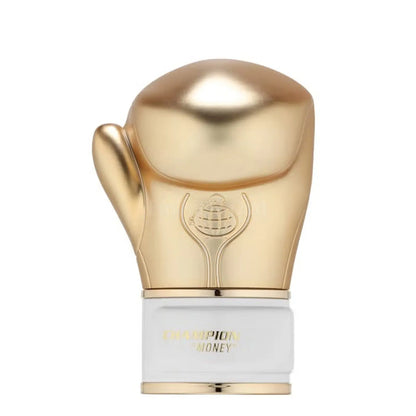 Detalle del frasco Champion Money Fragrance World Eau De Parfum 100ml