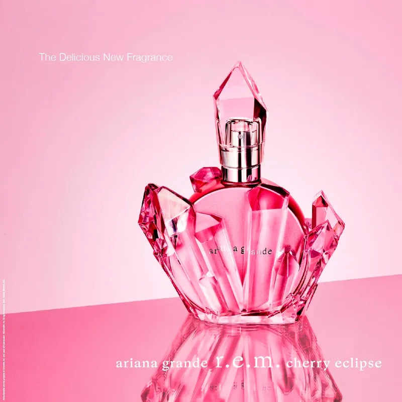Perfume Ariana Grande Cherry Eclipse R.E.M. 100 ml vista frontal del frasco