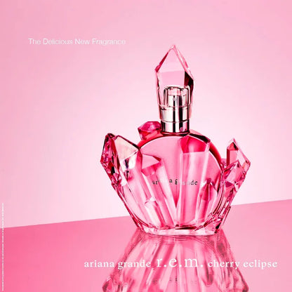 Perfume Ariana Grande Cherry Eclipse R.E.M. 100 ml vista frontal del frasco