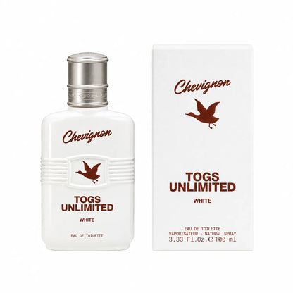  Chevignon Togs Unlimited White para hombre 100 ml EDT con presentación original