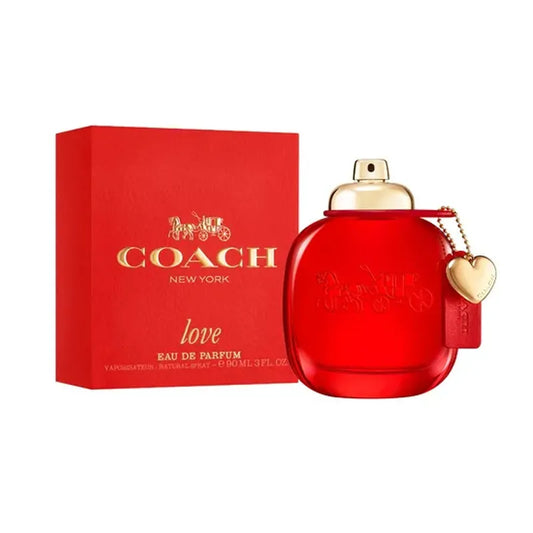 perfume original coach love para mujer frasco de 90ml eau de parfum con aroma romántico y delicado