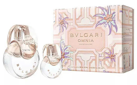 Cofre Estuche Bvlgari Omnia Crystalline Set para mujer EDT 100ml con luminosa fragancia floral acuática
