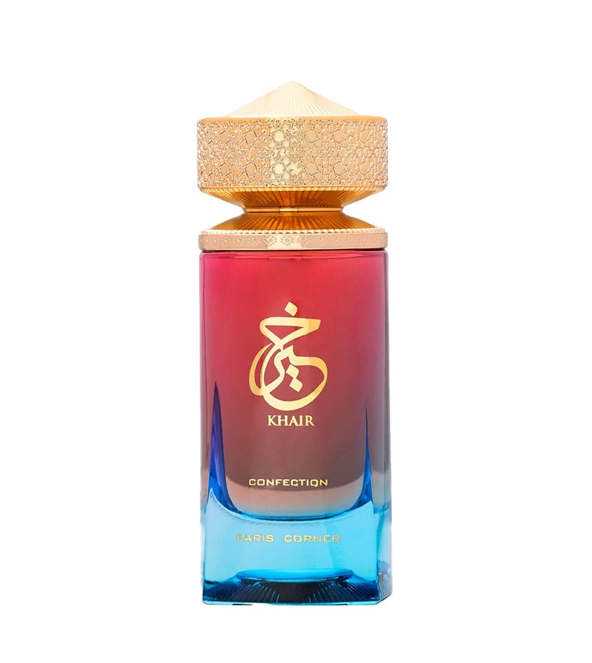 imagen de la caja del perfume Khair Confection Paris Corner 100ml y presentación general