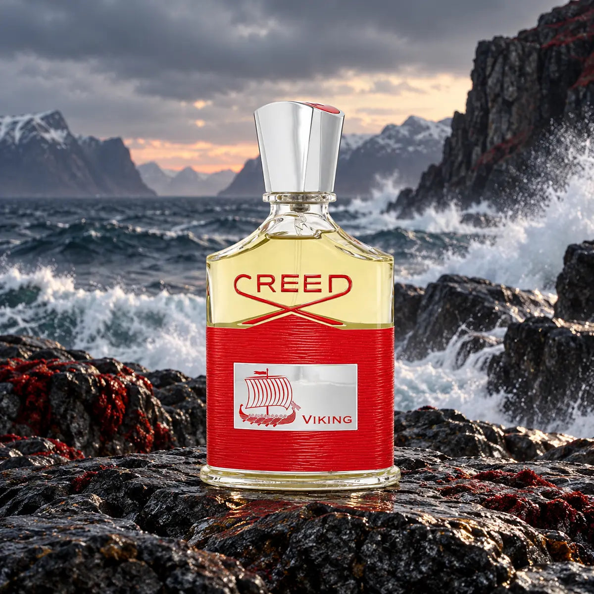 creed viking edp 100 ml para hombre en ambiente nórdico y marino
