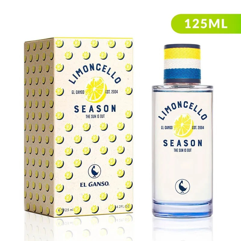 Caja del perfume El Ganso Limoncello Season con diseño colorido y nombre de la fragancia