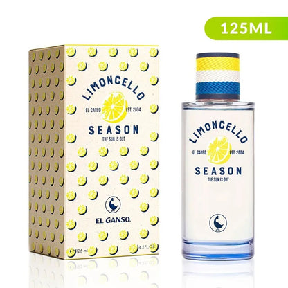 Caja del perfume El Ganso Limoncello Season con diseño colorido y nombre de la fragancia