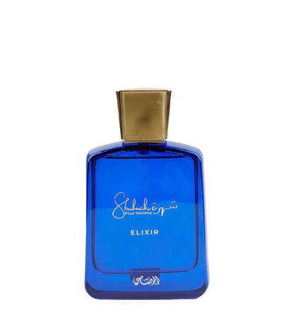 frasco del perfume Shuhrah Elixir Rasasi para hombre