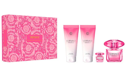Estuche Bright Crystal Absolu de Versace Set para mujer Eau de Parfum 90ml con intensa fragancia floral frutal
