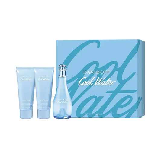 Estuche Cool Water de Davidoff Set para mujer Eau de Toilette 100ml con fresca fragancia acuática floral
