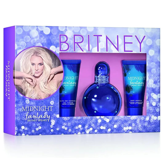 Estuche Fantasy Midnight Britney Spears set de perfume para mujer 100ml Eau de Parfum fragancia nocturna
