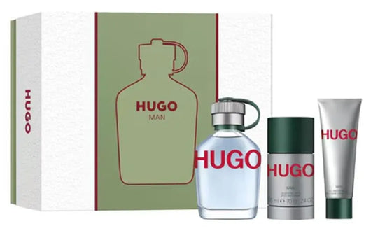 Estuche premium Hugo Boss con perfume Hugo Man EDT 100ml y productos complementarios

